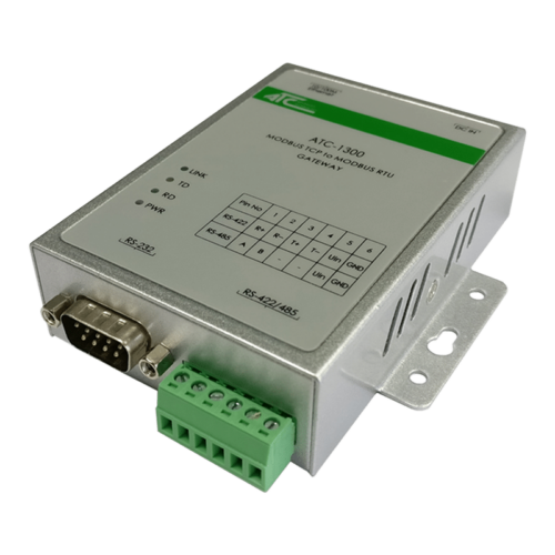 Foto - Modbus TCP to Modbus RTU Gateway - Vista lato inferiore