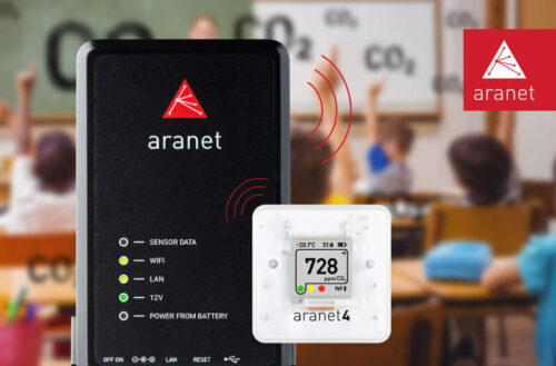 Foto - Applicazione Aranet PRO + Aranet 4 Pro in ambiente scolastico