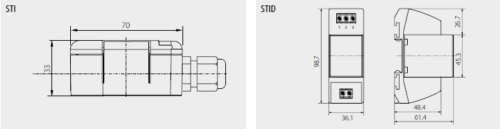 Scheme - Dimensions STI-STID