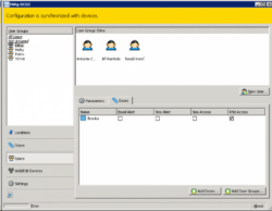 Screenshot - HWG-DCD access management software