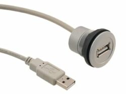 Photo - Har-port USB 2.0 A-A Panel Mount Extension Cable