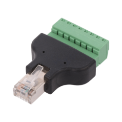 Photo - RJ45-M adapter to RJ45-M-TBR removable terminals (View 2)