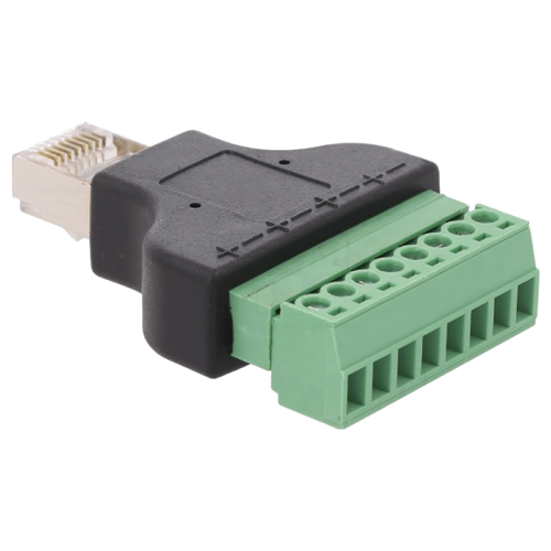 Foto - Adattatore RJ45-M a morsetti estraibili RJ45-M-TBR (Vista 1)