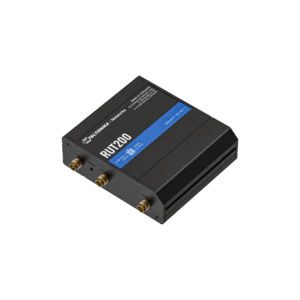 Photo - 4G LTE R200 industrial cellular router (Front left view)