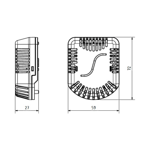 Dimensionale - STHC10x Sensore Temperatura, Umidità e CO2