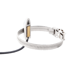 Photo - Contact temperature probe on tube with cable