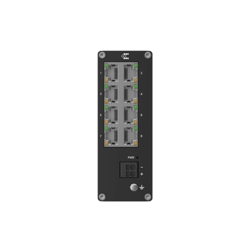 Foto - Switch Ethernet industriale unmanaged 8-porte TSW030 (Vista frontale)