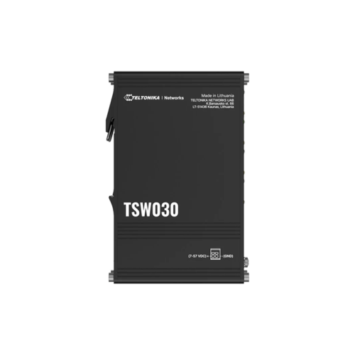 Foto - Switch Ethernet industriale unmanaged 8-porte TSW030 (Vista laterale)