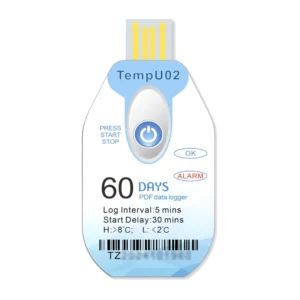 Data logger Temperatura USB PDF TempU02 (vista frontale)