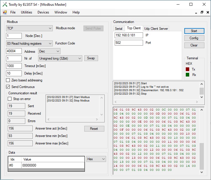 Toolly - Modbus master utility